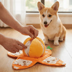 Interaktives Plüsch-Hundespielzeug mit Quietscher – Versteck-Puzzle für Leckerchen Zorenza