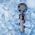 Turbo-Handventilator mit Eis-Kühlfunktion und LED-Display -    Zorenza