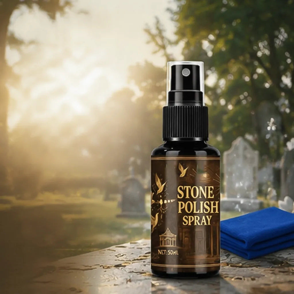 Grabstein Glanzpflege Spray mit Schutzfilm – 100 ml -    Zorenza