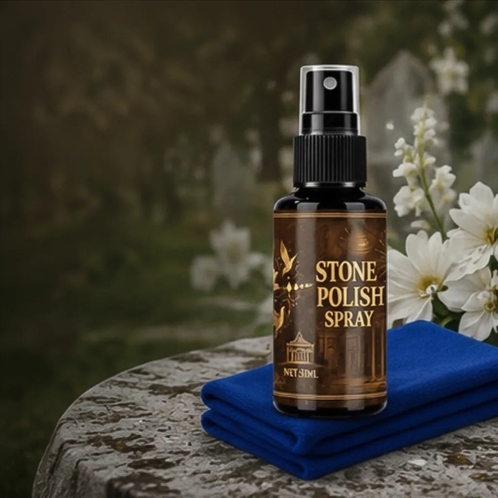Grabstein Glanzpflege Spray mit Schutzfilm – 100 ml -    Zorenza