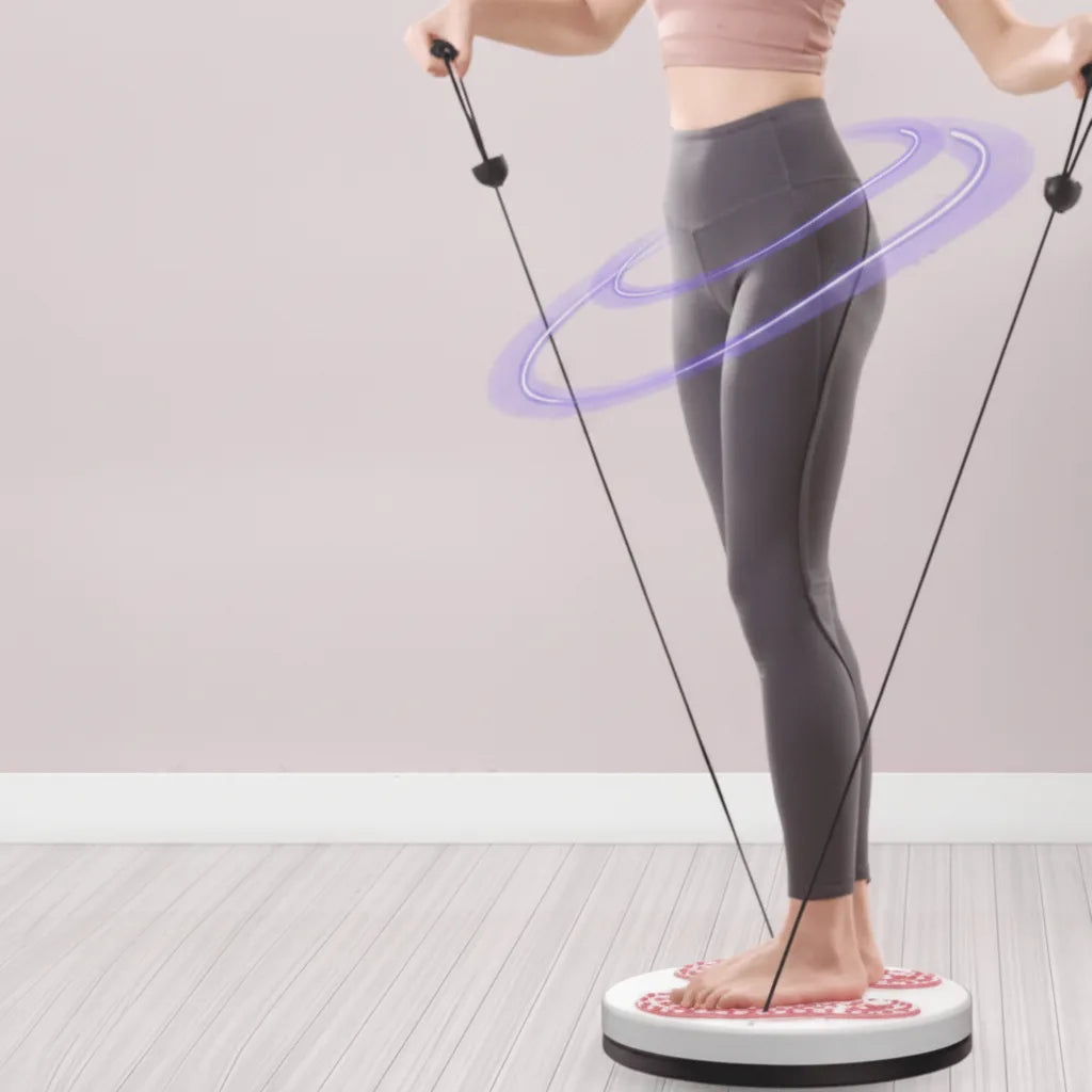 Twist-Board mit Widerstandsbändern – Drehscheibe für Zuhause -    Zorenza