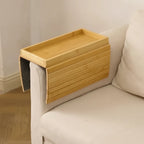 Sofa Armlehnen-Tablett aus Bambus mit Ablagewanne -    Zorenza