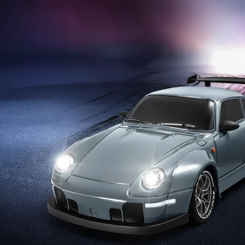 RC-Driftwagen 1:24 mit LED-Beleuchtung und Doppelreifen -    Zorenza