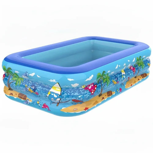 Aufblasbares Planschbecken mit Cartoon-Design – PVC -    Zorenza
