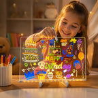 LED Leuchtzeichenbrett mit 7 Stiften – Acryl, USB -    Zorenza