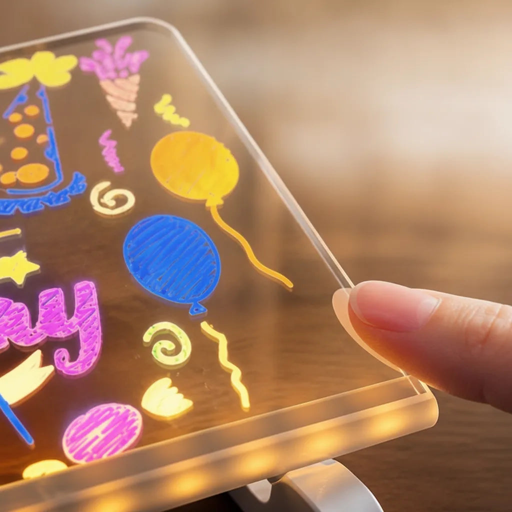 LED Leuchtzeichenbrett mit 7 Stiften – Acryl, USB -    Zorenza