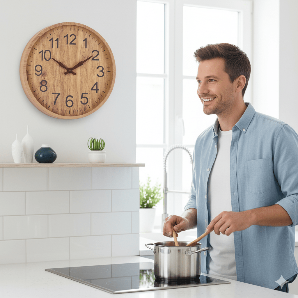 Wanduhr Holz 30 cm – Lautloses Uhrwerk Zorenza