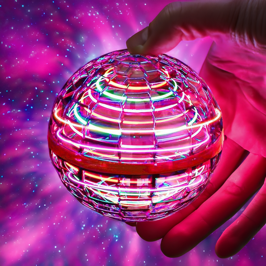 Fliegender Ball mit LED-Licht – Interaktives Spielzeug -    Zorenza