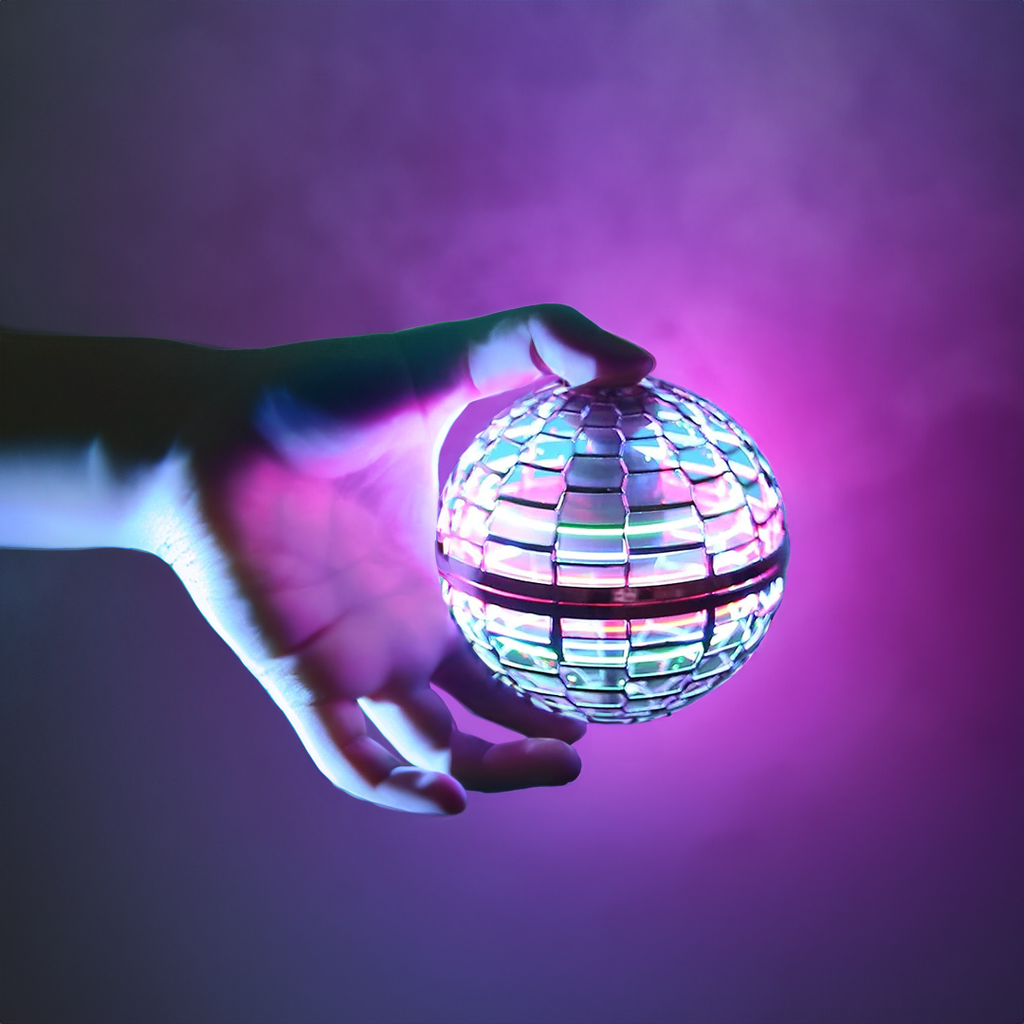 Fliegender Ball mit LED-Licht – Interaktives Spielzeug -    Zorenza