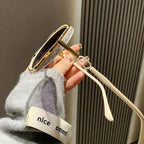 Übergroße Sonnenbrille mit Metallrahmen – polarisiert oder normal -    Zorenza