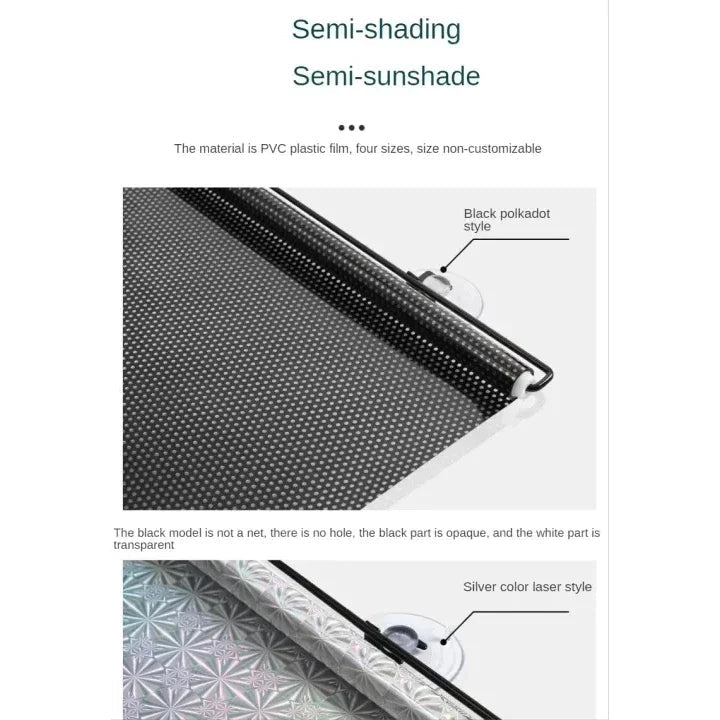 Fensterrollo mit UV-Schutz – selbsthaftend, ohne Bohren -    Zorenza
