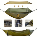 Outdoor-Hängematte mit Moskitonetz und Sonnenschutz -    Zorenza