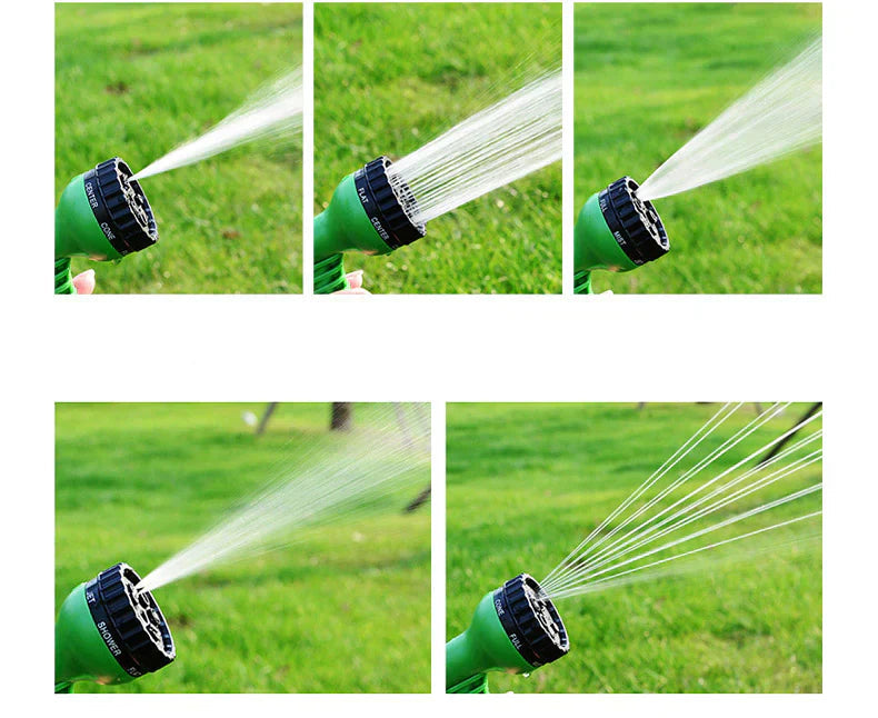 Flexibler Gartenschlauch mit Spritzdüse – 3-fach dehnbar -    Zorenza