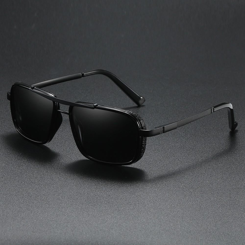 Sonnenbrille Herren polarisiert – Edelstahl Rahmen mit UV-Schutz -    Zorenza