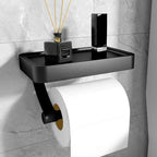 Toilettenpapierhalter Edelstahl mit Ablage -    Zorenza
