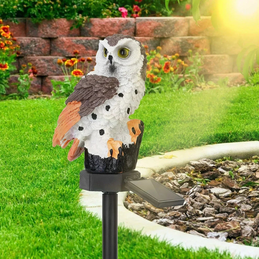 Solarleuchte Eule mit LED-Beleuchtung für Garten und Terrasse -    Zorenza