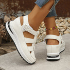 Plateau-Sneaker-Sandalen mit Klettverschluss -    Zorenza