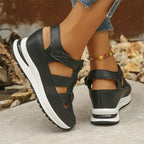 Plateau-Sneaker-Sandalen mit Klettverschluss -    Zorenza