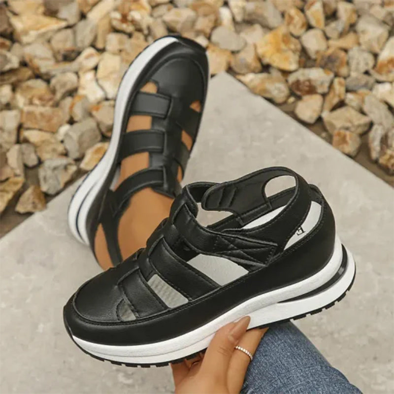 Plateau-Sneaker-Sandalen mit Klettverschluss -    Zorenza