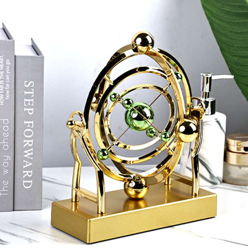 Perpetuum Mobile Pendel Gold – Physik Dekoration für Büro -    Zorenza