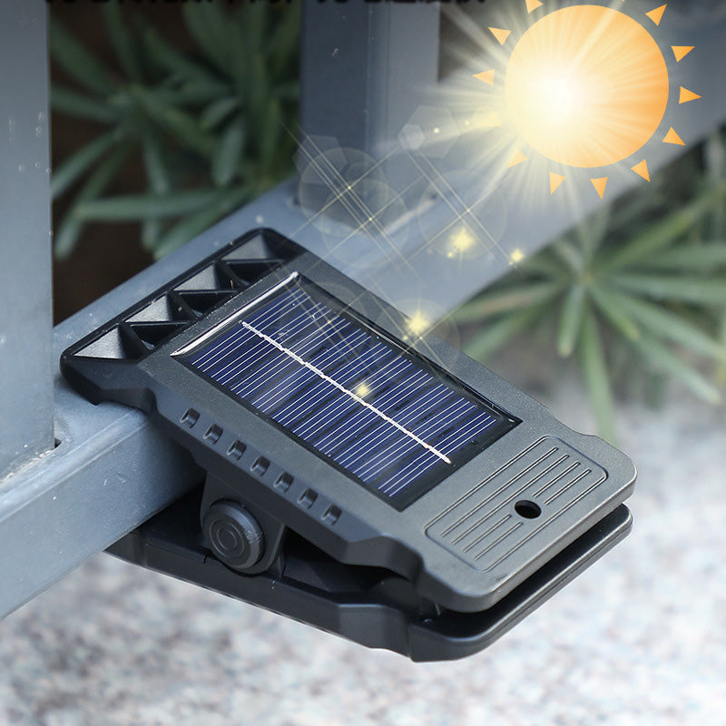 Solar-Klemmleuchte mit Bewegungssensor und USB-C Ladung -    Zorenza