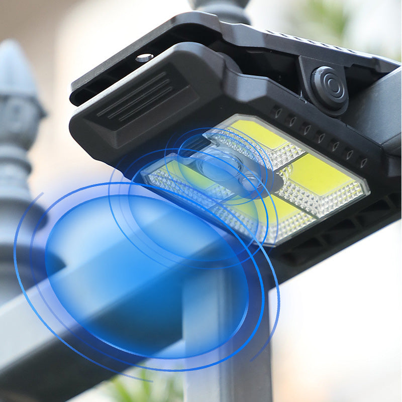 Solar-Klemmleuchte mit Bewegungssensor und USB-C Ladung -    Zorenza