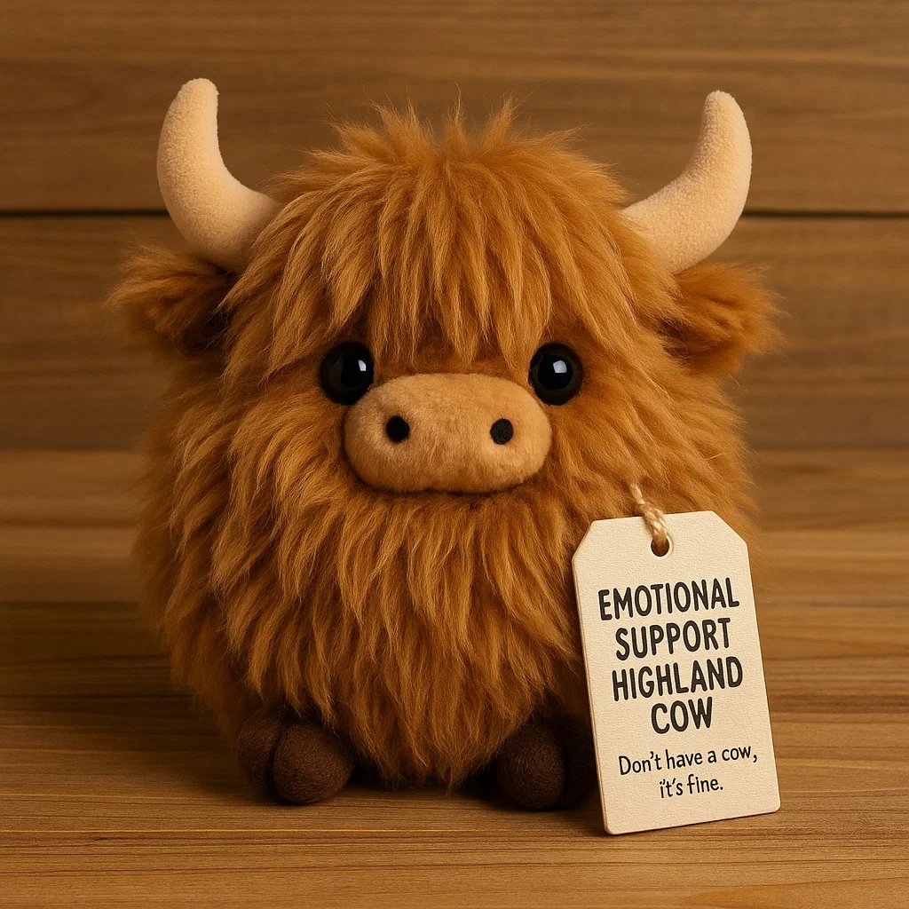 Kuscheltier Highland-Kuh – Emotionale Unterstützung -    Zorenza