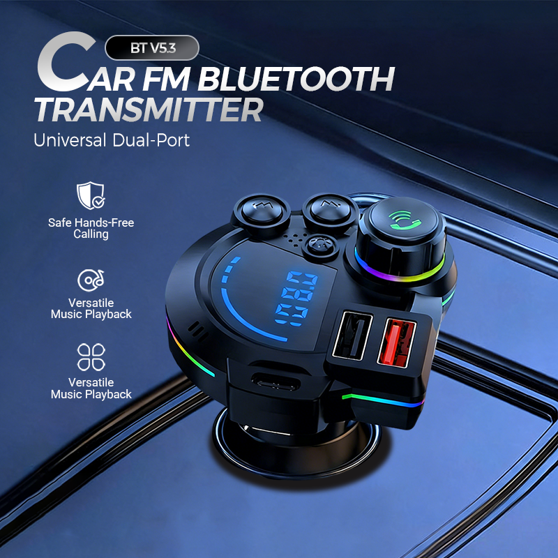 Bluetooth FM Transmitter Auto mit 2 USB-Ports -    Zorenza