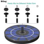 Solar-Springbrunnen mit 4 Düsen für Garten und Teich -    Zorenza