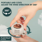 Clip-Ventilator 360° drehbar klingenlos mit Akku -    Zorenza