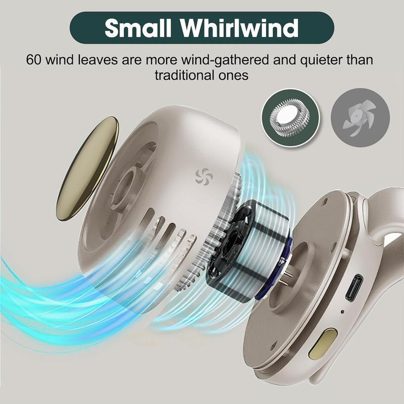 Clip-Ventilator 360° drehbar klingenlos mit Akku -    Zorenza