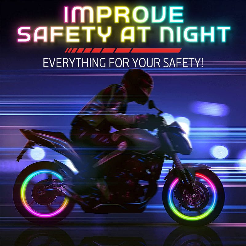 LED Ventilkappen Auto Motorrad – Wasserdicht, Automatisches Blinken -    Zorenza