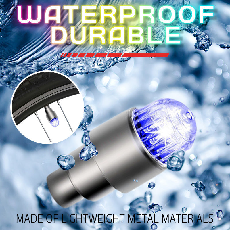 LED Ventilkappen Auto Motorrad – Wasserdicht, Automatisches Blinken -    Zorenza