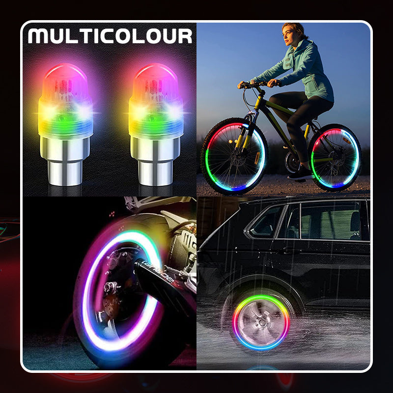LED Ventilkappen Auto Motorrad – Wasserdicht, Automatisches Blinken -    Zorenza