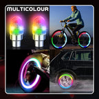 LED Ventilkappen Auto Motorrad – Wasserdicht, Automatisches Blinken -    Zorenza