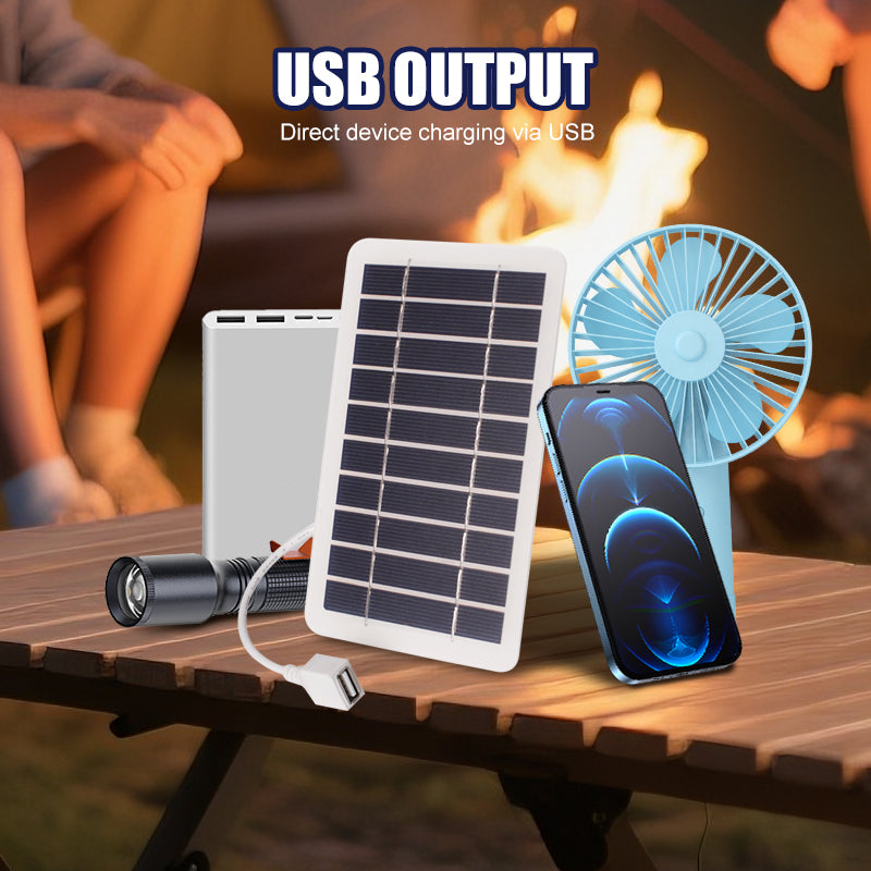 Solarmodul flexibel 2W 5V – Tragbar für Smartphone-Ladung unterwegs -    Zorenza