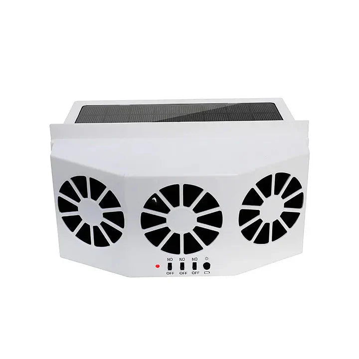 Solar-Ventilator Auto – Kühlung mit Doppelventilator und Solarenergie -    Zorenza