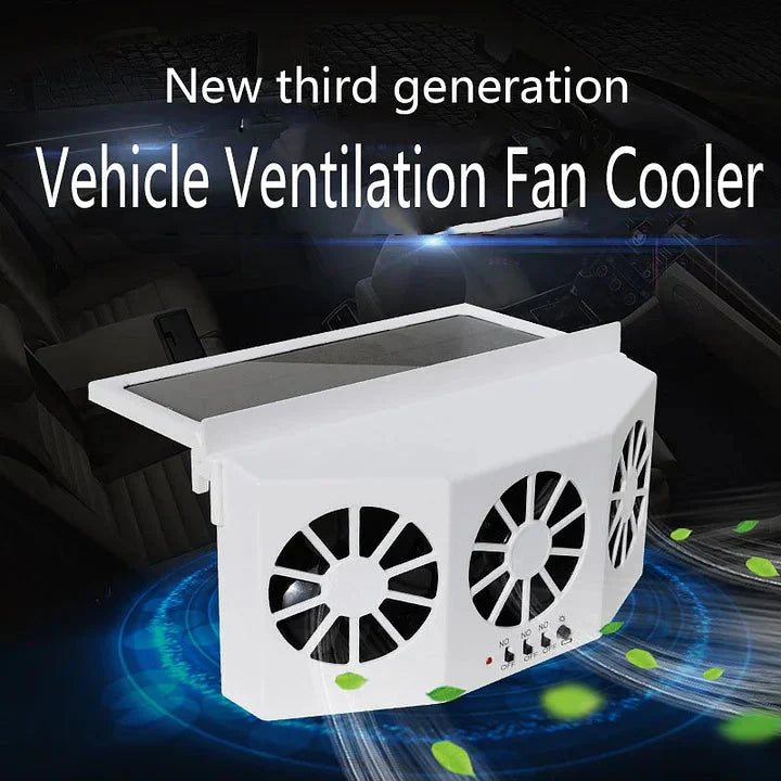 Solar-Ventilator Auto – Kühlung mit Doppelventilator und Solarenergie -    Zorenza