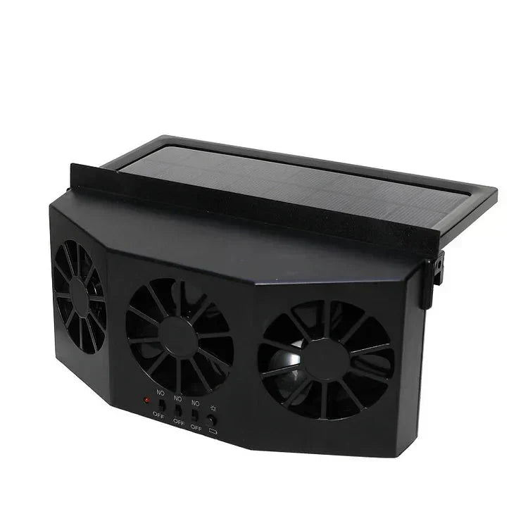 Solar-Ventilator Auto – Kühlung mit Doppelventilator und Solarenergie -    Zorenza
