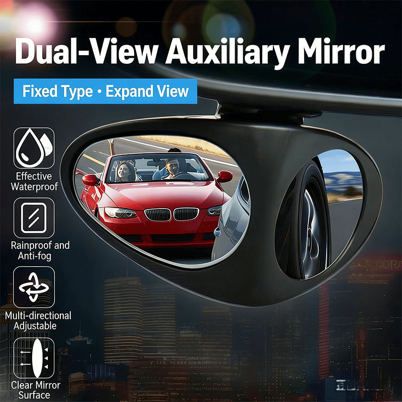 Auto-Zusatzspiegel Dual-View wasserdicht verstellbar -    Zorenza