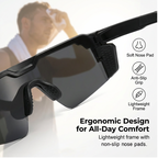 Sportbrille UV400-Schutz – Unisex für Radfahren und Laufen -    Zorenza