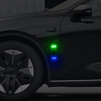 Solar Warnleuchte mit LED – Automatisch bei Dämmerung -    Zorenza
