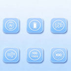 Handventilator klappbar mit LED-Display -    Zorenza