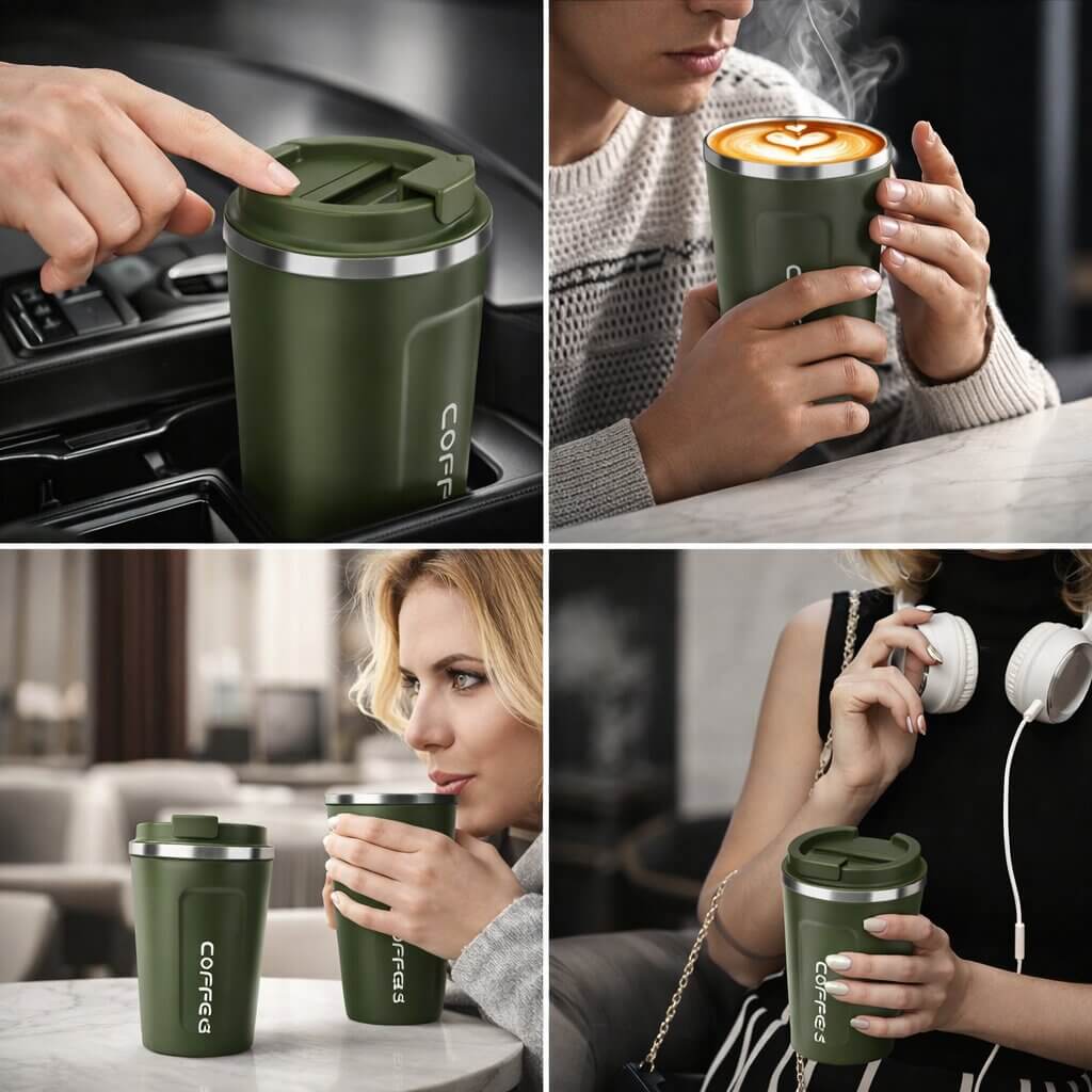 Thermobecher mit digitaler Temperaturanzeige -    Zorenza