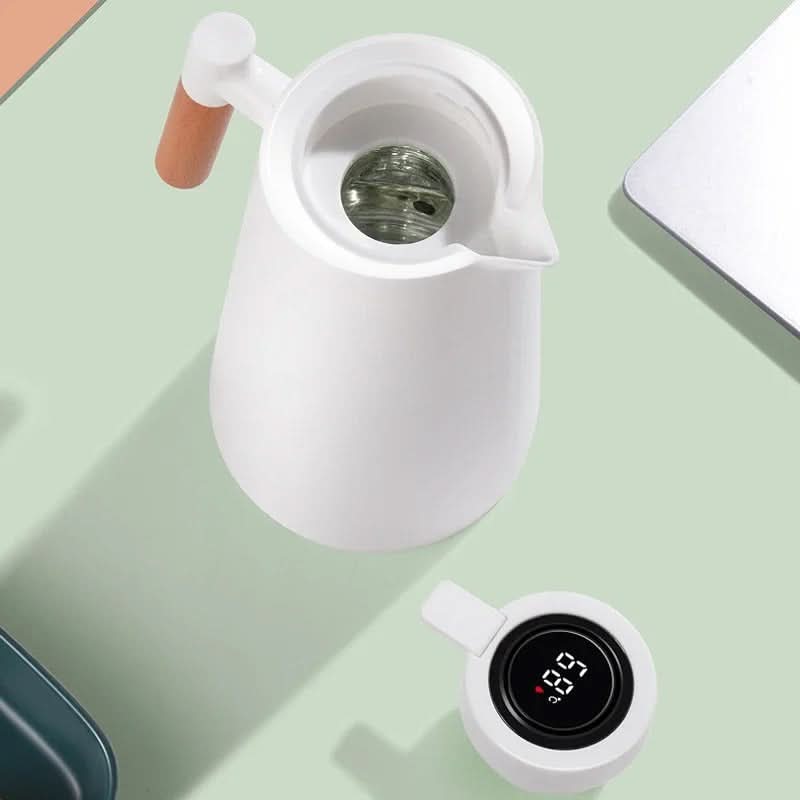 Thermoskanne 1 L mit digitalem Temperaturanzeige Zorenza