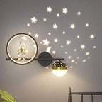Kinder-Wandleuchte mit Mond- und Sterne-Design Zorenza