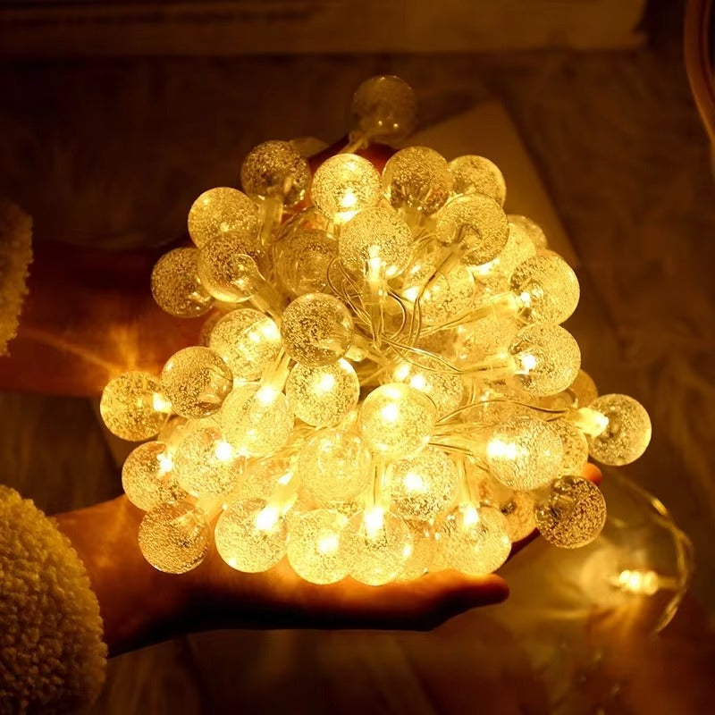 LED Lichterkette Kristallkugeln Warmweiß -    Zorenza
