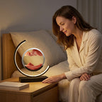 LED-Sandlampe mit drehbarem Sandbild, kabellos, USB-C, 3 Lichtfarben, 27 cm -    Zorenza