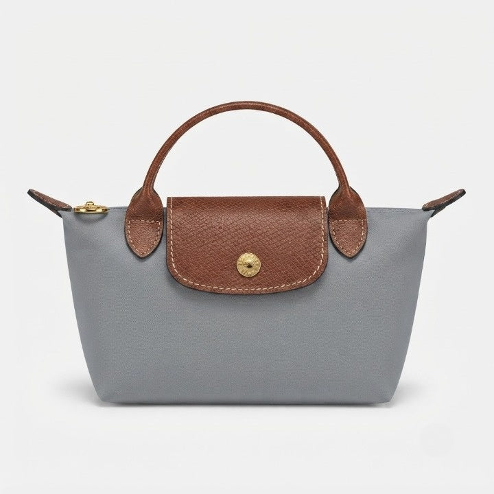Mini-Handtasche mit Lederdetails und Goldverschluss -    Zorenza