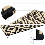 Outdoor-Teppich wendbar mit geometrischem Muster, rutschfest -    Zorenza